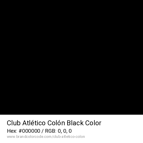 Club Atlético Colón's Black color solid image preview
