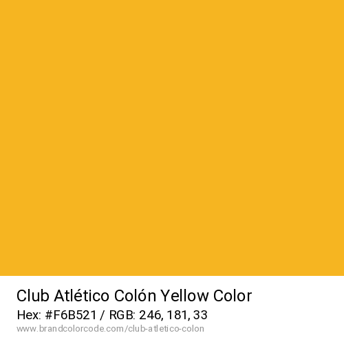 Club Atlético Colón's Yellow color solid image preview