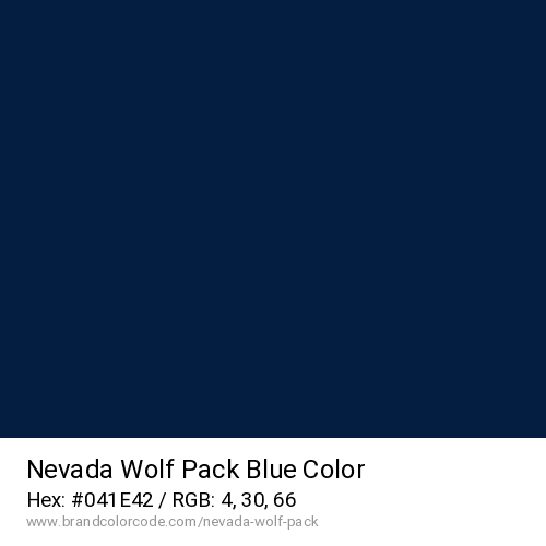 Nevada Wolf Pack's Blue color solid image preview