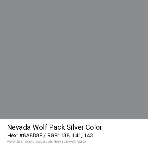 Nevada Wolf Pack's Silver color solid image preview