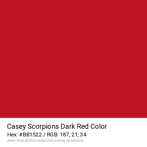 Casey Scorpions's Dark Red color solid image preview