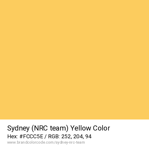 Sydney (NRC team)'s Yellow color solid image preview
