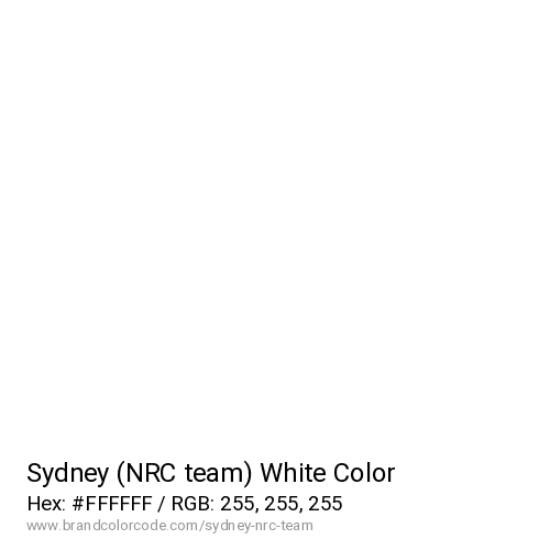 Sydney (NRC team)'s White color solid image preview