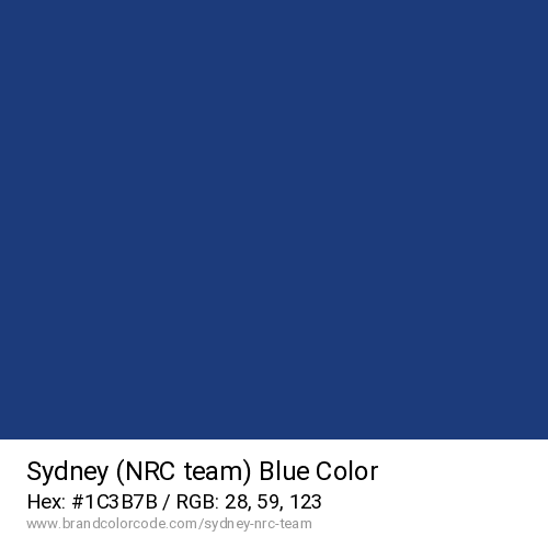 Sydney (NRC team)'s Blue color solid image preview