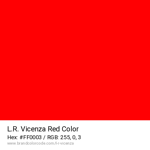 L.R. Vicenza's Red color solid image preview