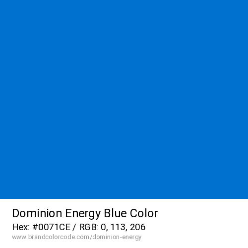 Dominion Energy's Blue color solid image preview