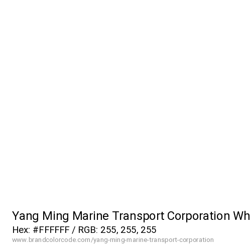 Yang Ming Marine Transport Corporation's White color solid image preview