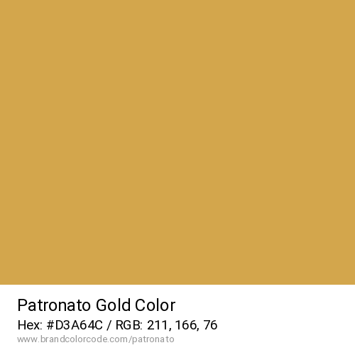 Patronato's Gold color solid image preview