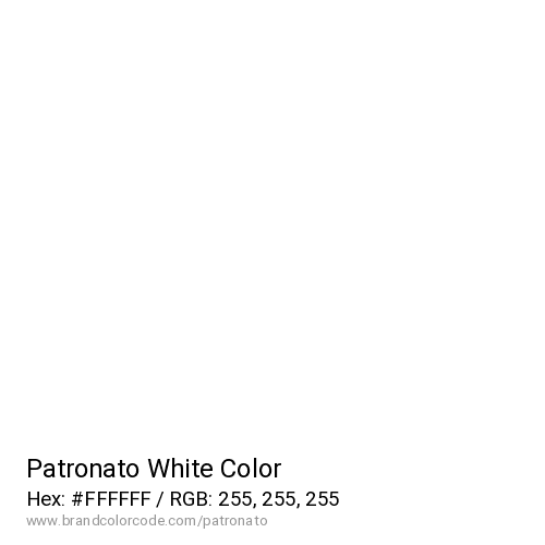 Patronato's White color solid image preview