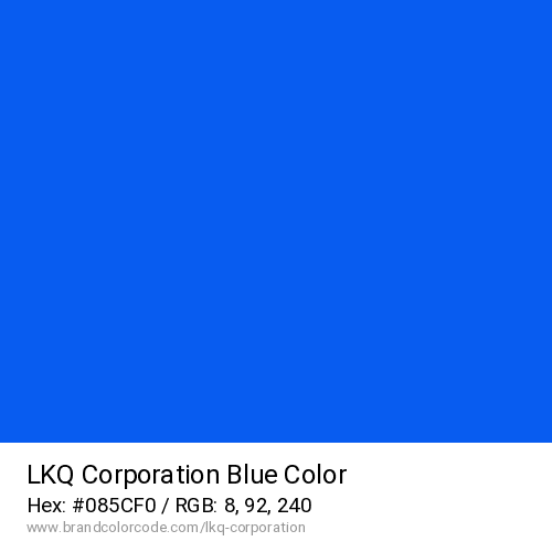 LKQ Corporation's Blue color solid image preview