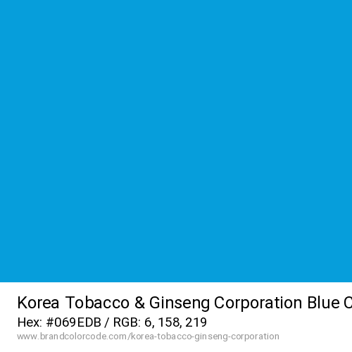 Korea Tobacco & Ginseng Corporation's Blue color solid image preview