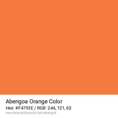 Abengoa's Orange color solid image preview