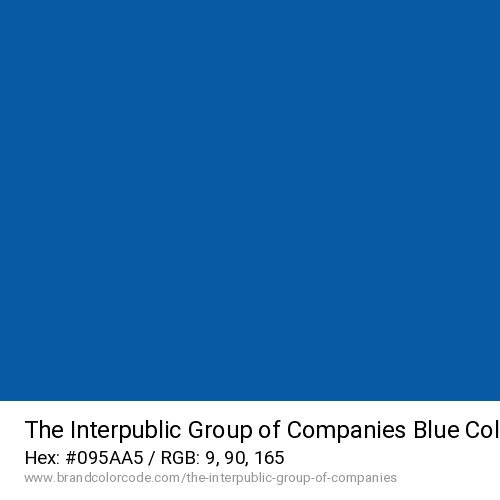 The Interpublic Group of Companies's Blue color solid image preview