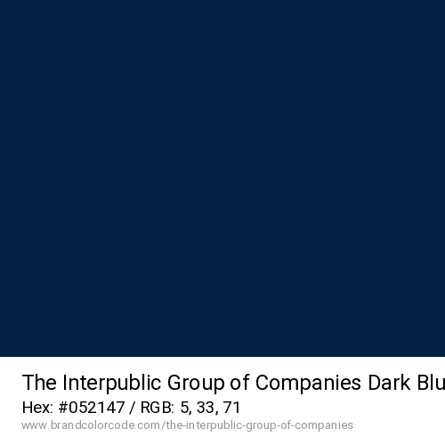 The Interpublic Group of Companies's Dark Blue color solid image preview