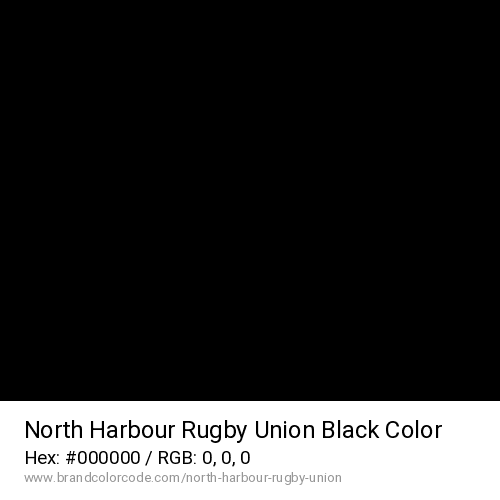 North Harbour Rugby Union's Black color solid image preview