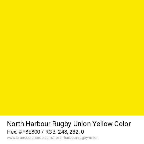 North Harbour Rugby Union's Yellow color solid image preview