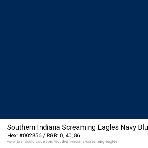 Southern Indiana Screaming Eagles's Navy Blue color solid image preview