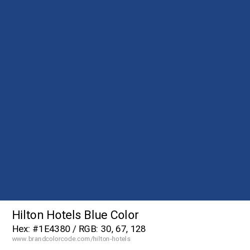 Hilton Hotels's Blue color solid image preview