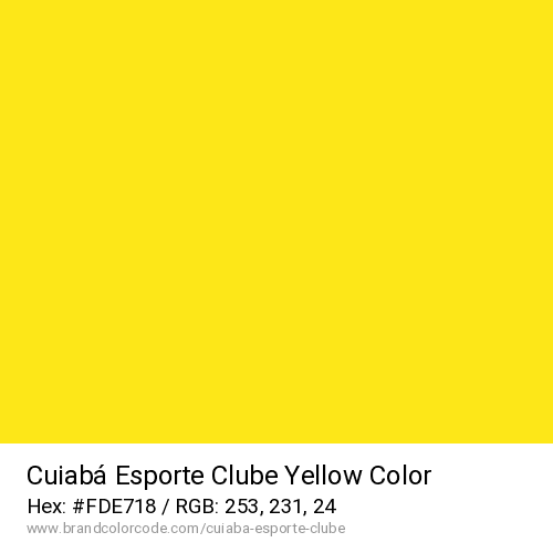 Cuiabá Esporte Clube's Yellow color solid image preview