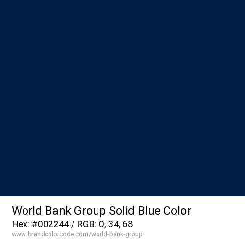 World Bank Group's Solid Blue color solid image preview