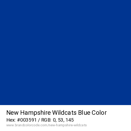 New Hampshire Wildcats's Blue color solid image preview