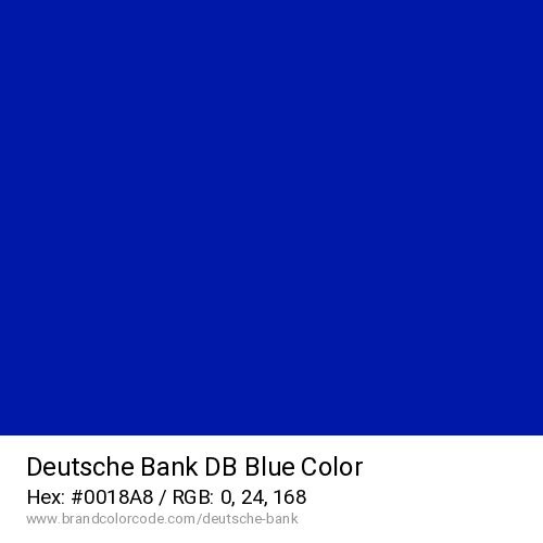 Deutsche Bank's DB Blue color solid image preview
