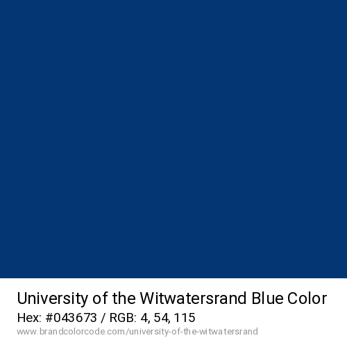 University of the Witwatersrand's Blue color solid image preview