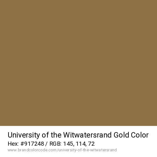University of the Witwatersrand's Gold color solid image preview