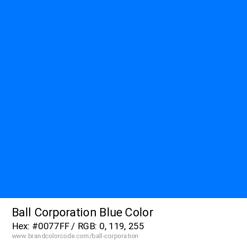 Ball Corporation's Blue color solid image preview