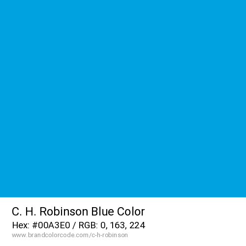 C. H. Robinson's Blue color solid image preview