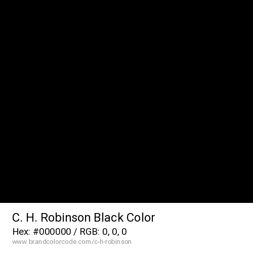 C. H. Robinson's Black color solid image preview