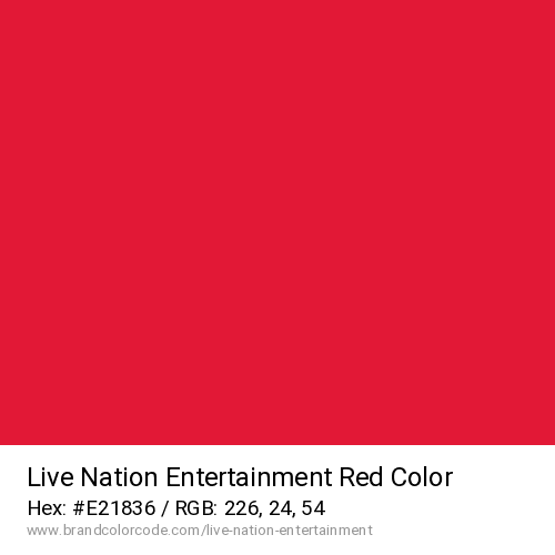 Live Nation Entertainment's Red color solid image preview