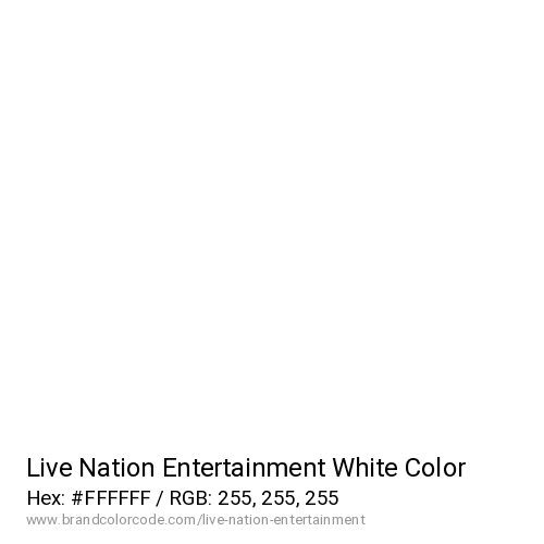 Live Nation Entertainment's White color solid image preview