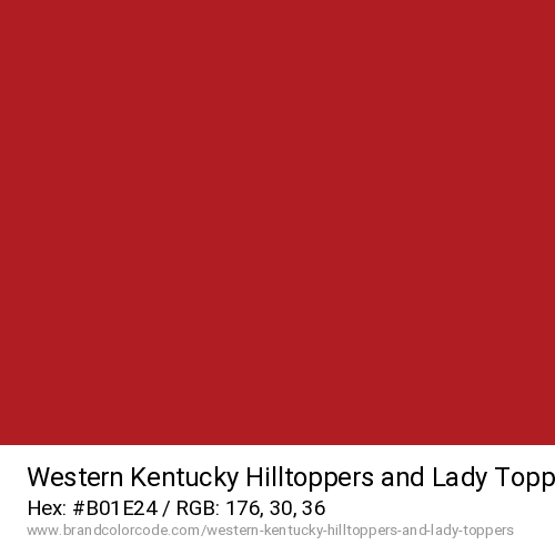 Western Kentucky Hilltoppers and Lady Toppers's Red color solid image preview