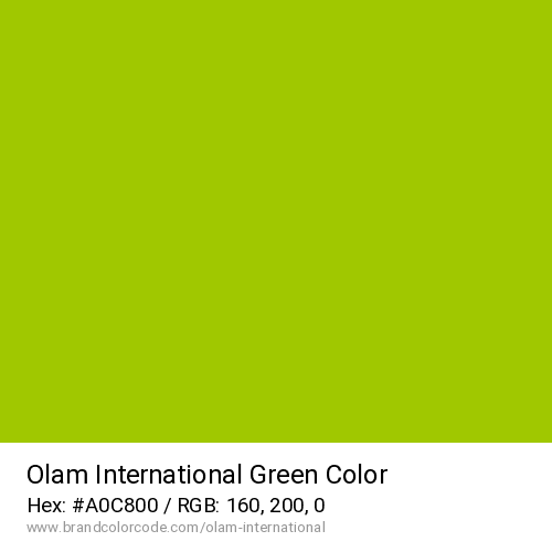 Olam International's Green color solid image preview