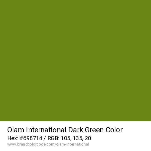 Olam International's Dark Green color solid image preview