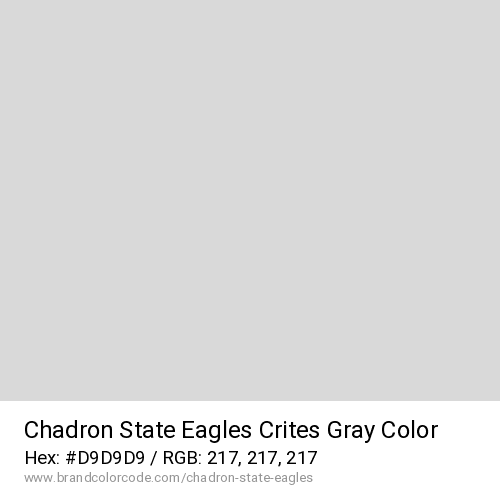 Chadron State Eagles's Crites Gray color solid image preview