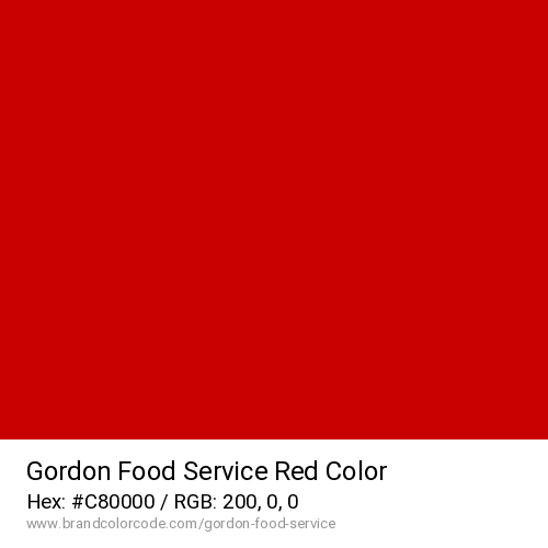 Gordon Food Service's Red color solid image preview