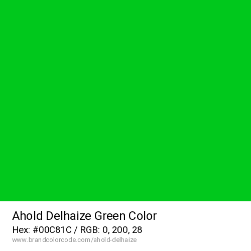 Ahold Delhaize's Green color solid image preview