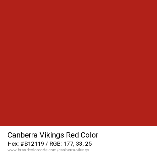 Canberra Vikings's Red color solid image preview