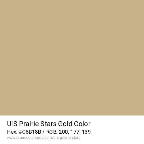 UIS Prairie Stars's Gold color solid image preview