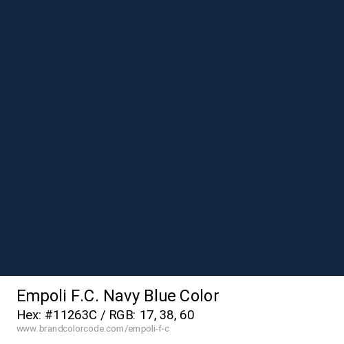 Empoli F.C.'s Navy Blue color solid image preview
