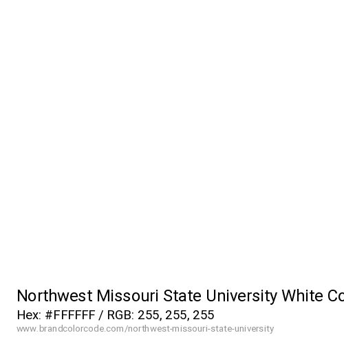 Northwest Missouri State University's White color solid image preview