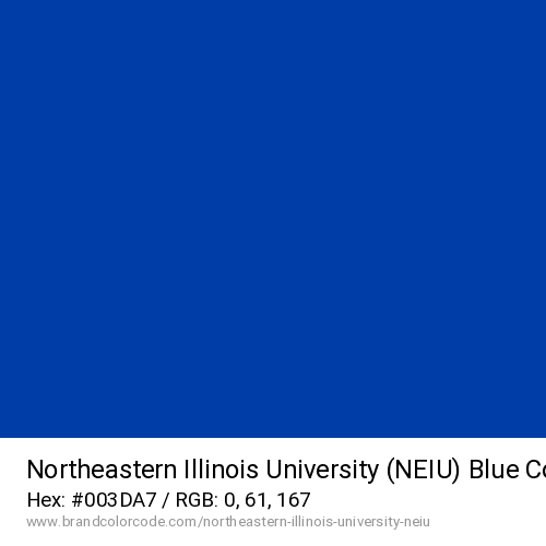 Northeastern Illinois University (NEIU)'s Blue color solid image preview