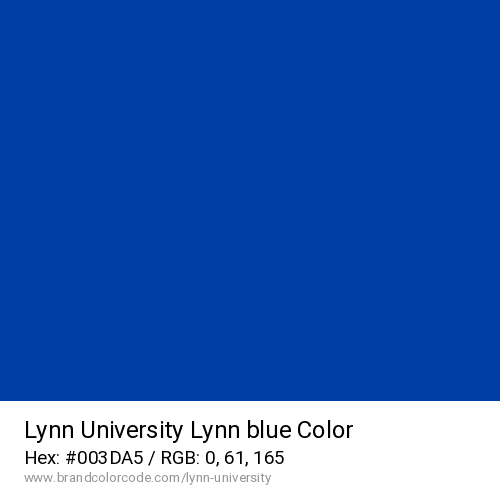 Lynn University's Lynn blue color solid image preview