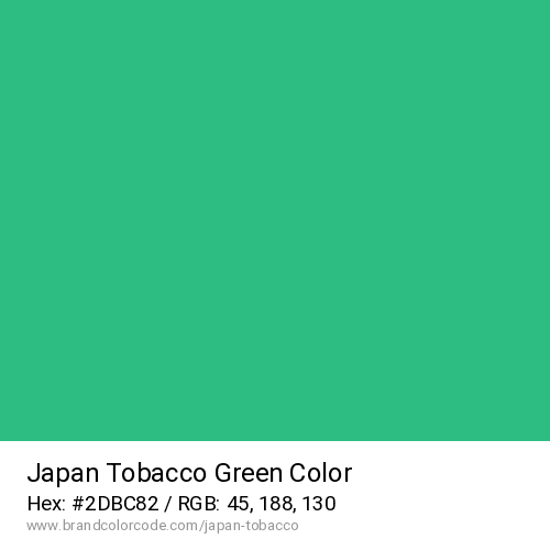 Japan Tobacco's Green color solid image preview