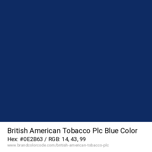 British American Tobacco Plc's Blue color solid image preview