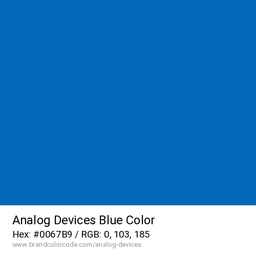 Analog Devices's Blue color solid image preview