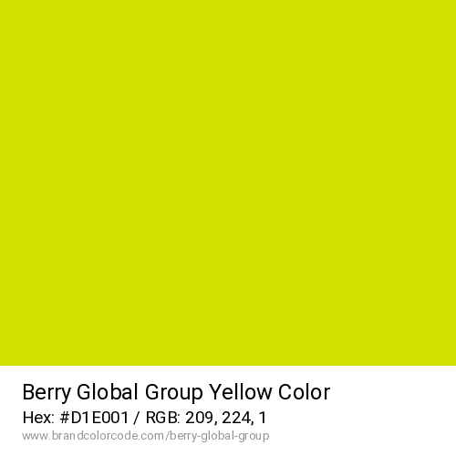 Berry Global Group's Yellow color solid image preview