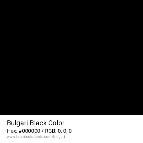 Bulgari's Black color solid image preview